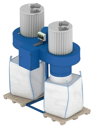 Аспирация с кассетными фильтрами для мебельного производства