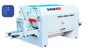 Бревнопильный станок SAWLINE TRX 260 PRO с вертикальным перемещением вала