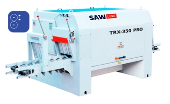 Бревнопильный станок SAWLINE TRX 350 PRO с вертикальным перемещением вала