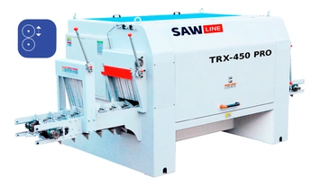 Бревнопильный станок SAWLINE TRX 260 PRO с вертикальным перемещением вала