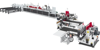 Полуавтоматическая линия сращивания по длине с автоматическим штабелером ламели YOTOP 150 Profi Infinite servo +