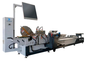 Автоматический одноголовый торцовочный станок с ЧПУ для алюминиевого профиля APEX Alucraft AL550