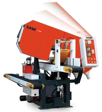 Ленточно-делительный однопильный станок  SAWLINE SL 250(A)